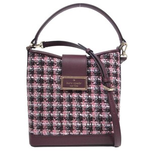 ケイトスペード ショルダーバッグ kate spade リーガン ツイード ファブリック バケット バッグ 2WAY 斜め掛け KC726 960 レディース