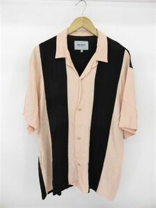 131s/ Carhartt WIP カーハート S/S LANE SHIRT 半袖レーンシャツ XLサイズ ※中古