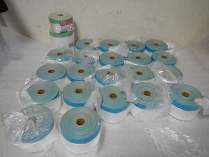 布コロナマスカーテープ　1100　25ｍ×21個　2100　1個　550　１個　合計23個　汚れあります。
