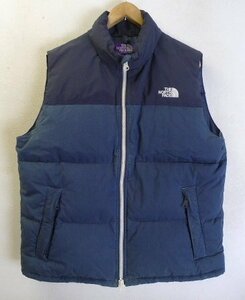 ◆国内正規 ノースフェイス パープルレーベル ND2850N 美 Indigo Field Down Vest　インディゴ ダウンベスト インディゴ サイズL