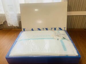 【未使用】LANVIN ランバン バスタオル ホワイト 1枚 130×71 綿100%