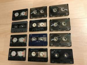 録音済みノーマルカセットテープ 12巻（SONY・TDK・AXIA）