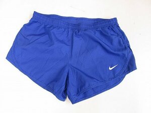 I3121：ナイキ NIKE モッド テンポ アンラインド エンボスショーツ S ランニングパンツ/ショートパンツ トレーニングウェア 青/レディース