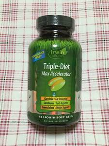 Irwin Naturals Triple-Diet Max Accelerator 72粒 ★ アーウィンナチュラルズ トリプルダイエット マックスアクセレレーター ★ 1