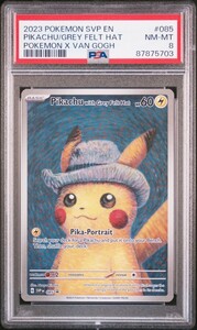 1円～ PSA8 ゴッホピカチュウ プロモ ポケモンカード 2023 PIKACHU Grey Felt Hat Van Gogh English POKEMON CARD ゴッホ ピカチュウ