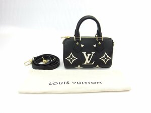 LOUIS VUITTON ルイ・ヴィトン ナノ・スピーディ M81456 バイカラー モノグラム レディース 鞄 ∠UP3871