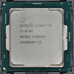 動作保証★CPU SR3QS (intel Core i7-8700) 3.20GHz LGA1151★023