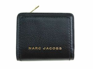 新品本物 MARC JACOBS マークジェイコブス 二つ折り財布 ブラック レディース 020