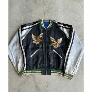 超希少!VTG 1950’s JAPANESE SOUVENIR JACKET-SUKAJAN-BIG SIZE RRL USAビンテージ50年代ジャパニーズスーベニアジャケット大判ワタ無し