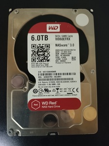 6TB 内蔵ハードディスク HDD Western Digital WD Red