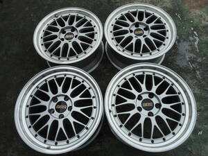 BBS　18インチ　LM078 ８J　ET35　と　LM079　９J　ET35　ハブ約66mm　PCD114.3　5穴　4本