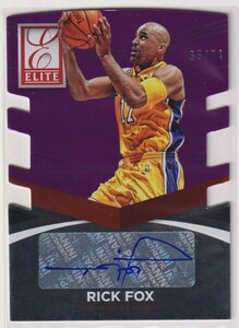 NBA RICK FOX AUTO 2014-15 PANINI DONRUSS ELITE Status Signature Purple Autograph BASKETBALL LAKERS /74 枚限定 直筆 サイン