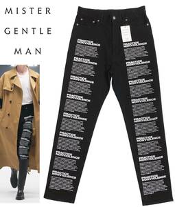 未使用品 MR. GENTLEMAN 21AW パンツ GRAPHIC TAPERED DENIM ミスタージェントルマン