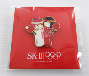 SK2 東京2020 ピンバッジ 卓球 バッチ バッジ SK-2 オリンピック パラリンピック こけし レア グッズ スポンサー 和風 五輪 ブローチ 限定