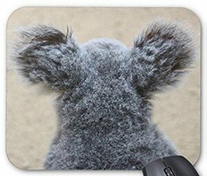 かわいいコアラの後ろ姿のマウスパッド