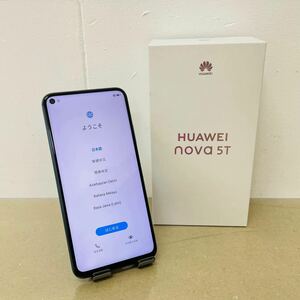 SIMフリー版　HUAWEI 　nova 　5T YAL-L21　128GB　i18091　60サイズ発送　　