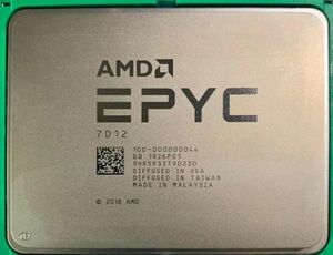 AMD EPYC 7D12 32C 1.1GHz 2.4GHz 128MB Socket SP3 1P 180W Server Rome