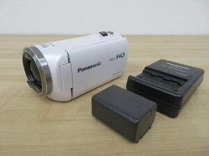 Panasonic HC-V360M パナソニック デジタルハイビジョンビデオカメラ ホワイト 通電動作確認済 現状品 激安1円スタート
