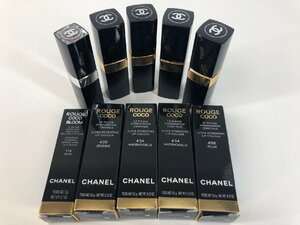 シャネル CHANEL ルージュ ココ 114 428 434 ×2個 498 計5個おまとめ リップスティック 口紅 コスメ u656