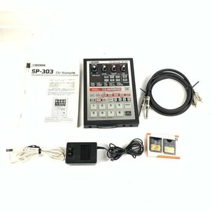 BOSS SP-303 ボス サンプラー　ACアダプタ/電源延長コード/ステレオケーブル/取扱説明書(コピー)/メモリーカード他付属品有★動作品【TB】