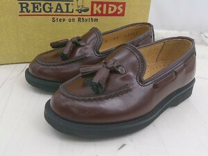 ◇ ◎ REGAL リーガル キッズ タッセル ローファー シューズ サイズ14 1/2 EE ブラウン系 レディース メンズ P