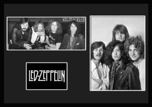 10種類!Led Zeppelin/レッド・ツェッペリン/ROCK/ロックバンドグループ/証明書付きフレーム/BW/モノクロ/ディスプレイ(6-3W)