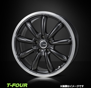 モンツァジャパン JPスタイル バーニー アルミホイール4本 1台分(17×7J 5-114 INSET53)ホンダ オデッセイ RB3 4(ガンメタ)