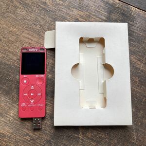 美品 SONY ソニー ICレコーダー KD-UX560F 赤 ピンク ケーブル無し 動作品