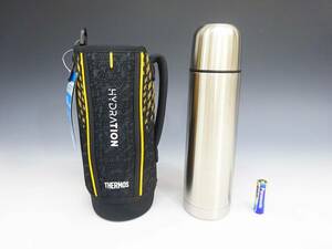 ◆(NS) THERMOS サーモス 真空断熱スポーツボトル 1.0L 保冷専用 二重構造 マジックステンレスポット 水筒 500ml 2点セット アウトドア用品