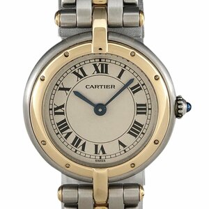 カルティエ CARTIER パンテール ヴァンドーム SM 1ロウ 166920 腕時計 SS YG クォーツ アイボリー レディース 【中古】