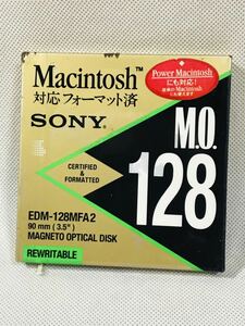 ソニー SONY MO 128 EDM-128MFA2 Macintosh 対応フォーマット済　日本製　1枚
