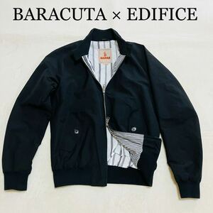 【美品】BARACUTA × EDIFICEバラクータ 別注 G9イングランド製 スウィングトップ ブルゾン 英国製 バラクータ ブラックLサイズ