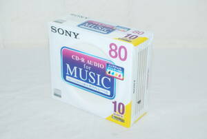 新品 SONY 日本製 録音用CD-Rオーディオ 80分 10CRM80PWS 10枚 手書きもできるホワイトプリンタブル