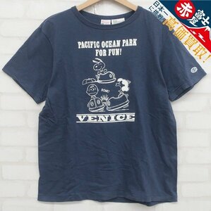 7T5326【クリックポスト対応】Champion×PEANUTS VENICE 半袖Tシャツ スヌーピー ランタグ復刻 チャンピオン ピーナッツ