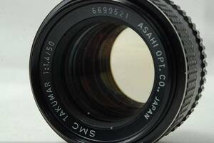 PENTAX SMC TAKUMAR 50mm F1.4 M42 Lens SN6699521