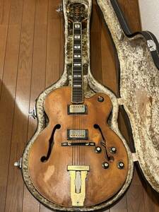 Epiphone Emperor エピフォン エンペラー フルアコ エレキギター 弦楽器 ハードケース付き 動作未確認