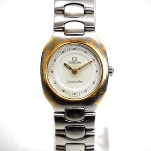 Th535701 オメガ レディース腕時計 シーマスター ポラリス コンビ クォーツ ホワイト系文字盤 OMEGA ジャンク品