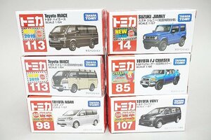 TOMICA トミカ トヨタ ハイエース / FJクルーザー 初回限定カラー / ノア / ヴォクシー / スズキ ジムニー など6点セット