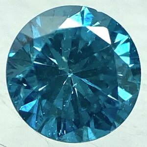 〔天然ブルーダイアモンド0.109ct〕m 2.97×2.97mm ルース 裸石 diamond 宝石 ジュエリー テEA0