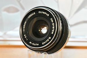 オールドレンズ OLYMPUS OM-SYSTEM G.ZUIKO AUTO-W 28mm 1:3.5【中古】