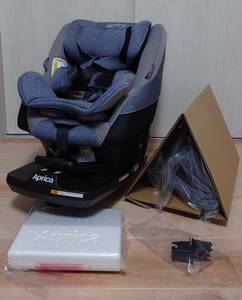 【美品】 【箱有り】 アップリカ APRICA ISOFIX クルリラ AC 回転式イス型 新生児～ ネイビー NV