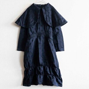 【未使用品】COMME des GARCONS GIRL【 2023AW / ビッグカラー ドット ワンピース】XS 丸襟 コムデギャルソン ガール 2403315