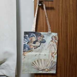 【新品未使用】ヴィーナスの誕生　ボッティチェッリ トートバッグ ウフィツィ美術館　イタリア　お土産　フィレンツェ　サブバッグ 