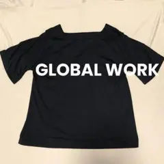 GLOBAL WORK半袖 カットソー シャツ 黒