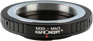 ライカLマウント K&F Concept レンズマウントアダプター KF-39M43 (ライカL39マウントレンズ → マイクロフ
