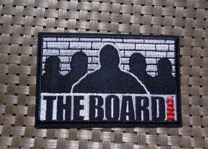 黒銀四角　暗黒街　黒人５人組▼新品　USストリートギャング　大男　The Board刺繍ワッペン■ミリタリー　音楽◇激シブ■洋服・衣類DIY