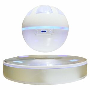 高音質 Bluetooth ワイヤレス 球体型 イルミネーション スピーカー ホワイト 白 LED インテリア お洒落 スピーカー 音楽再生機