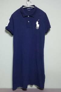 ★★『RALPH LAUREN』ラルフローレン《ビッグホース・コットン・半袖ポロワンピース》サイズM ☆美品☆ ★★