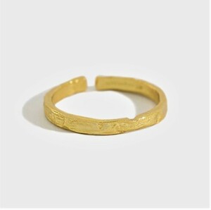 ゴールド デザイン リング 華奢 指輪 シルバー 925 シンプル シルバーリング 細め 細い