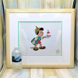 5000枚限定 セル画★ピノキオ Pinocchio セリグラフ 壁掛け 額縁 絵 絵画 証明書 リンゴ★ディズニー Disney TDL